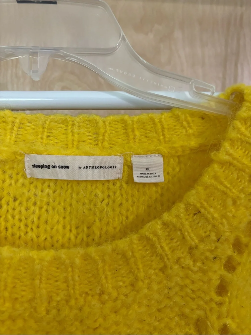 Anthropologie Soft Knit Yellow Women's Sweater - Picture 4 of 4